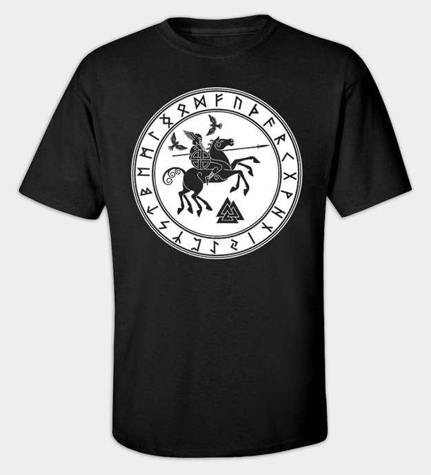 Tricou Odin călărind Sleipnir