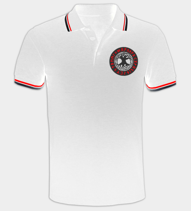 Tricou polo brodat Yggdrasil