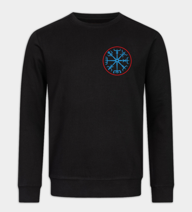 Hanorac fără glugă brodat Vegvisir