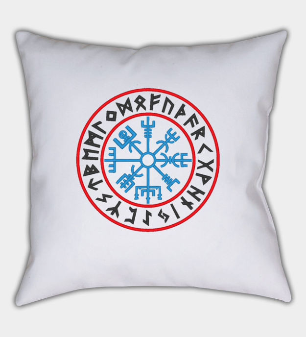 Fermoza de pernă brodată Vegvisir