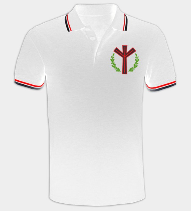 Tricou polo brodat Runa Algiz