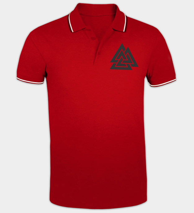 Tricou polo brodat Valknut