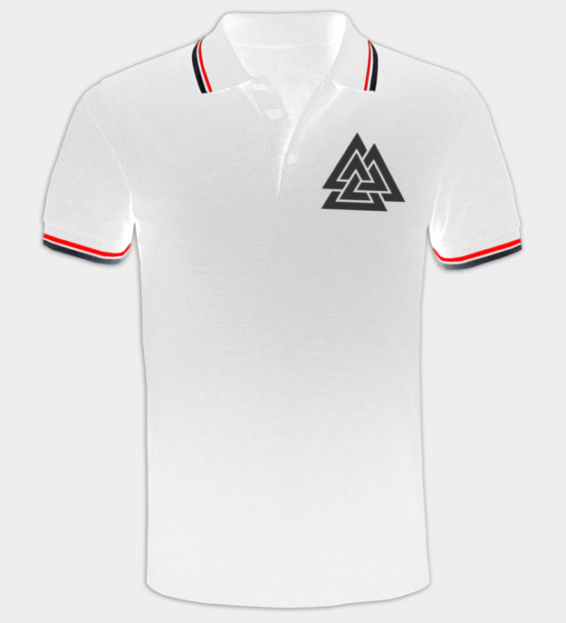 Tricou polo brodat Valknut